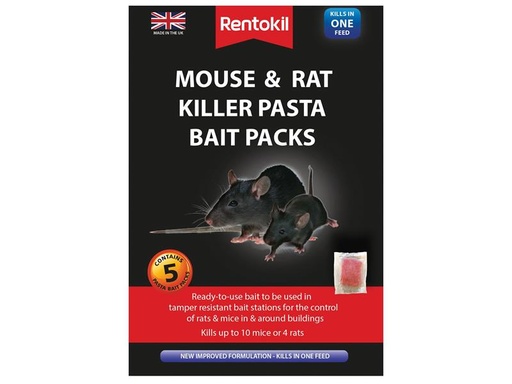 [RKLFMR51] Mouse & Rat Killer Pasta Bait (Sachets 5)