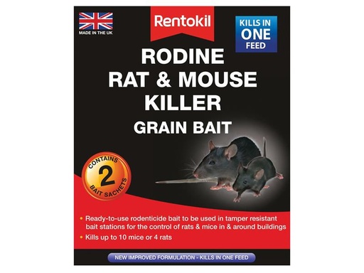 [RKLPSMR11] Rodine Rat & Mouse Killer Grain Bait (Sachets 2)