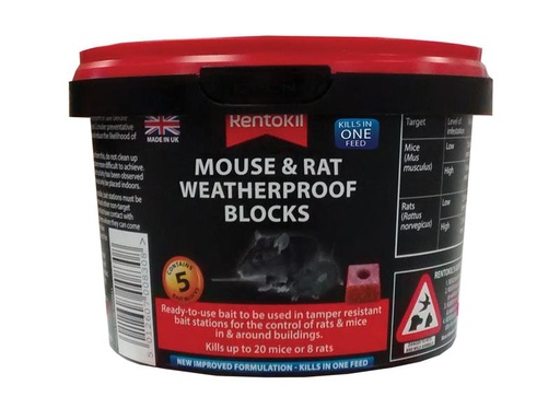 [RKLPSMR41] Rat & Mouse Weatherproof Blocks (Tub of 5)