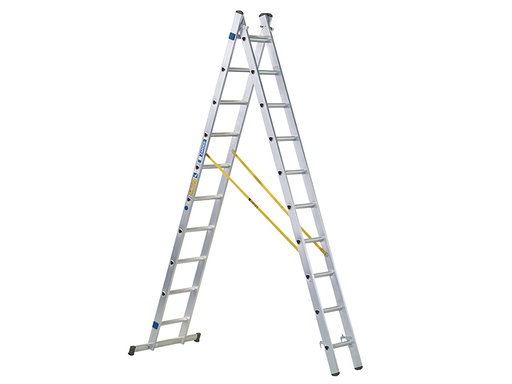 [ZAR44870] D-Rung Combination Ladder 2-Part 2 x 10 Rungs