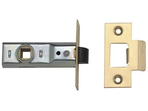 [UNNJ2648PL25] Tubular Mortice Latch 2648 Polished Brass 64mm 2.5in Box