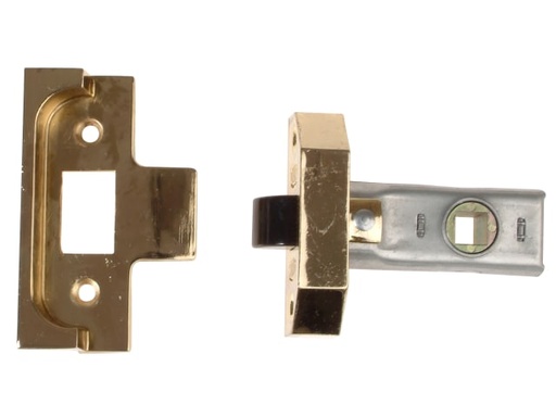 [UNNY2650EB25] Rebated Tubular Mortice Latch 2650 Electro Brass 63mm 2.5in