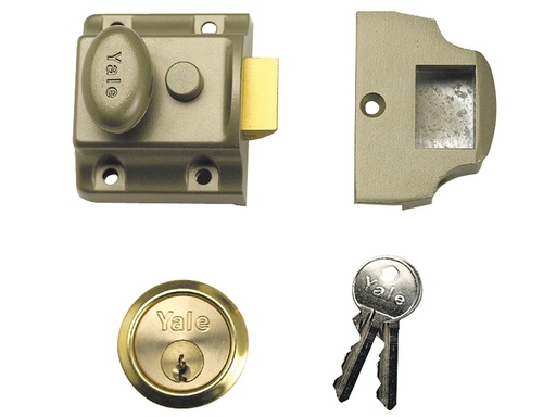 [YAL706PB] 706 Traditional Nightlatch 40mm Backset ENB Finish Box