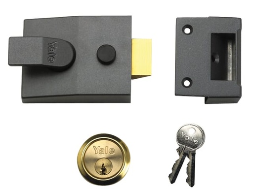 [YAL91DMGPB] 91 Basic Nightlatch 60mm Backset DMG Finish Box