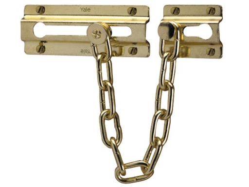 [YALP1037PB] P1037 Door Chain Brass Finish