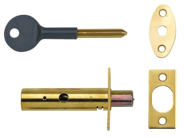 [YALP2PM444PB] PM444 Door Security Bolts Brass Finish Visi of 2