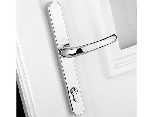 [YALPPVCRHPC] Retro Door Handle PVCu Polished Chrome Finish