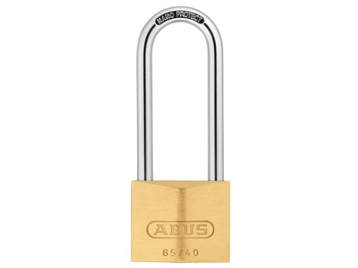 [ABU6540LS63] 65/40mm Brass Padlock 63mm Long Shackle