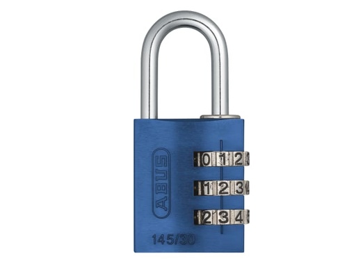 [ABU14530BLU] 145/30 30mm Aluminium Combination Padlock Blue 46577