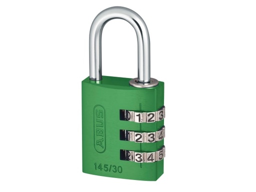 [ABU14530GRE] 145/30 30mm Aluminium Combination Padlock Green 46580