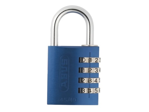 [ABU14540BLU] 145/40 40mm Aluminium Combination Padlock Blue 49523