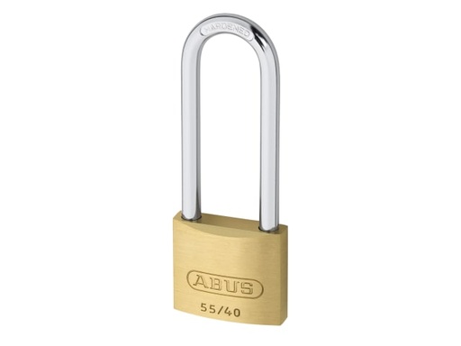 [ABU5540LS63] 55/40mm Brass Padlock 63mm Long Shackle