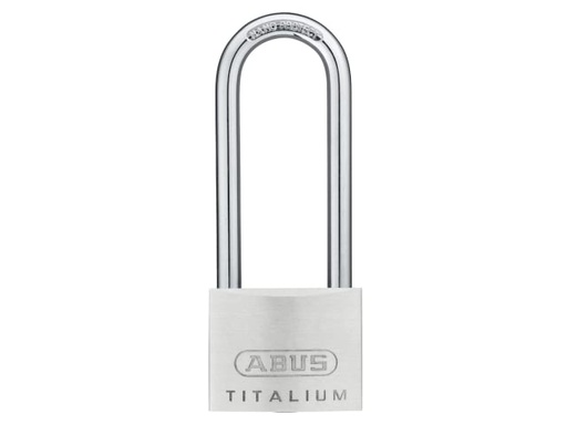 [ABU64TI5080] 64TI/50mm TITALIUM Padlock 80mm Long Shackle