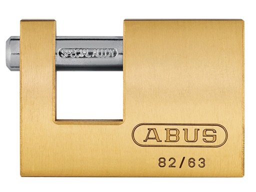 [ABU8263C] 82/63mm Monoblock Brass Shutter Padlock Carded