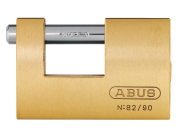 [ABU8290C] 82/90mm Monoblock Brass Shutter Padlock Carded