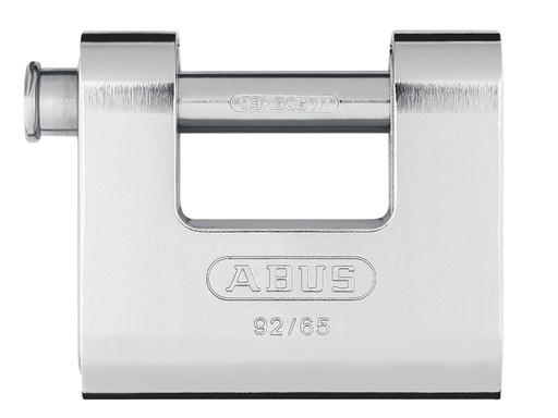 [ABU9265C] 92/65mm Monoblock Brass Body Shutter Padlock Carded