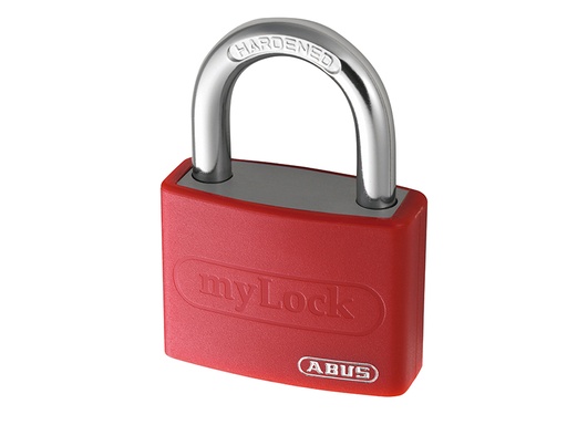 [ABUKA49940] T65AL/40mm My Lock Aluminium Padlock Red Keyed Alike 6401