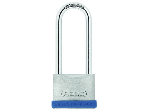 [ABUKA80882] 40mm Silver Rock 5 Padlock Long Shackle 63mm Keyed Alike