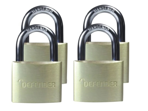 [DEFDFAL4Q] Aluminium Padlock Quad Pack 40mm