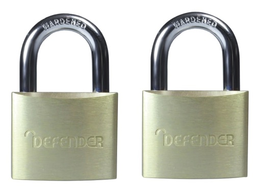 [DEFDFAL4T] Aluminium Padlock Twin Pack 40mm