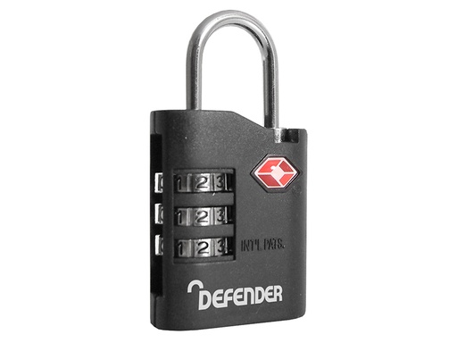 [DEFTSACOMB30] TSA Combination Padlock 35mm