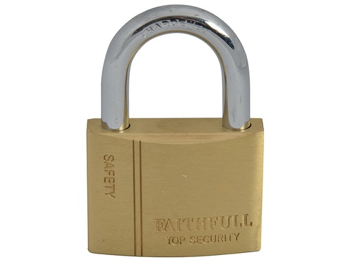 [FAIPLB50] Brass Padlock 50mm 3 Keys