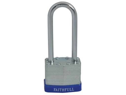 [FAIPLLAM40LS] Laminated Steel Padlock 40mm Long Shackle 3 Keys