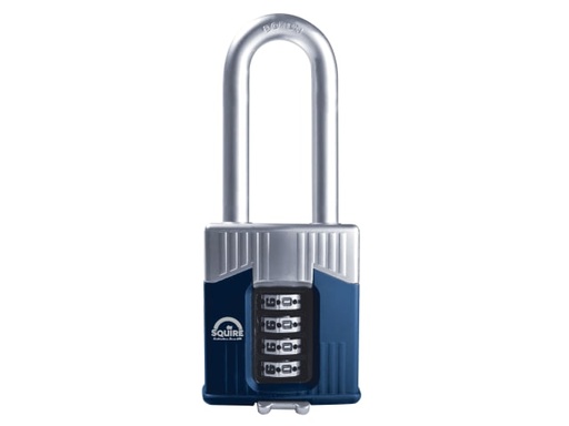 [HSQWC55LS] Warrior High-Security Long Shackle Combination Padlock 55mm