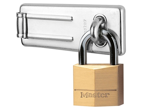 [MLK140703] Hasp 89mm + Solid Brass Padlock 40mm