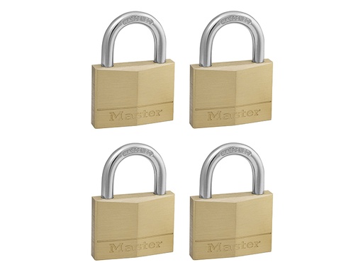 [MLK150Q] Solid Brass 50mm Padlock 5-Pin - Keyed Alike x 4