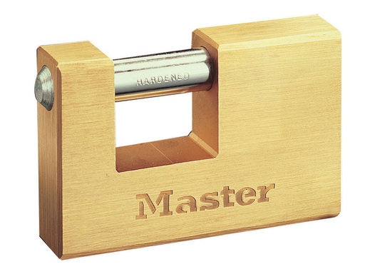 [MLK607] Rectangular 76mm Solid Brass Body Shutter Padlock