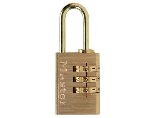 [MLK620] Brass Finish 20mm 3-Digit Combination Padlock