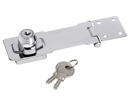 [MLK725] Chrome Plated Steel Locking Hasp 118mm