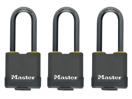 [MLKM115TRILF] Excell Weather Tough 45mm Padlock 4-Pin- Keyed Alike x 3