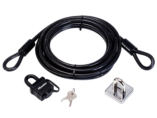 [MLK8271E] Garden Security Kit with Lock Anchor & Cable 4.5m