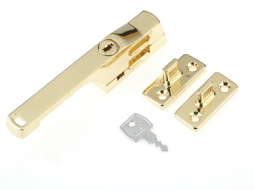 [YALP115PB] P115PB Lockable Window Handle Polished Brass Finish