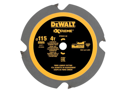 [DEWDT20421QZ] DT20421 PCD Circular Saw Blade 115 x 9.5mm x 4T