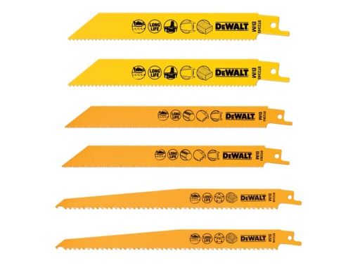 [DEWDT2444QZ] DT2444 Reciprocating Saw Blade Set, 6 Piece