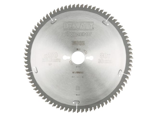 [DEWDT4287QZ] Series 40 Circular Saw Blade 250 x 30mm x 80T TCG/Neg