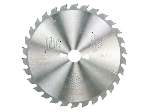 [DEWDT4321QZ] Series 60 Circular Saw Blade 250 x 30mm x 30T