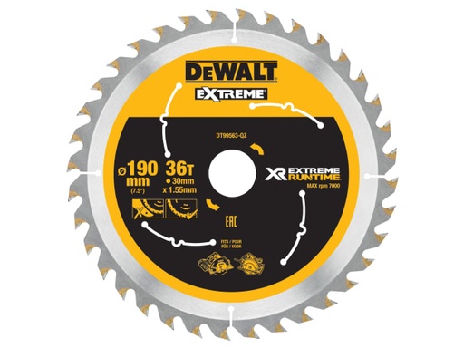 [DEWDT99563QZ] XR FlexVolt Circular Saw Blade 190 x 30mm x 36T