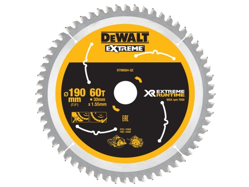 [DEWDT99564QZ] XR FlexVolt Circular Saw Blade 190 x 30mm x 60T