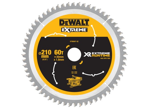 [DEWDT99567QZ] XR FlexVolt Table Saw Blade 210 x 30mm x 60T