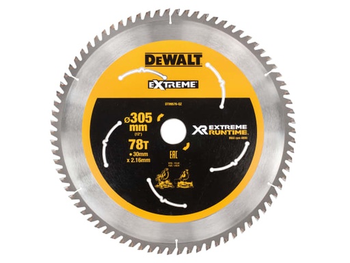 [DEWDT99576QZ] XR FlexVolt Mitre Saw Blade 305 x 30mm x 78T