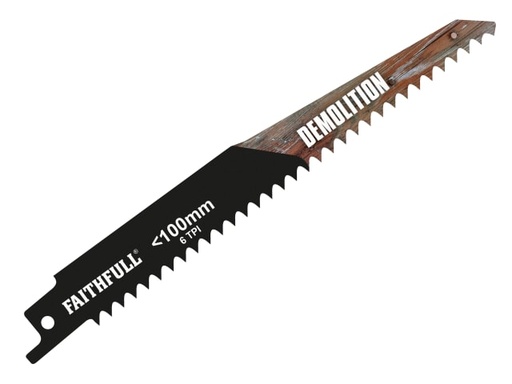 [FAISBS1111DF] S1111DF Bi-Metal Sabre Saw Blade Demolition 228mm 6 TPI (Pack of 5)