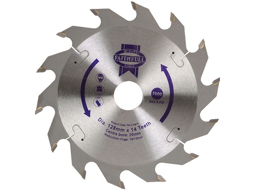 [FAIZ12814] TCT Circular Saw Blade 128 x 20mm x 14T POS