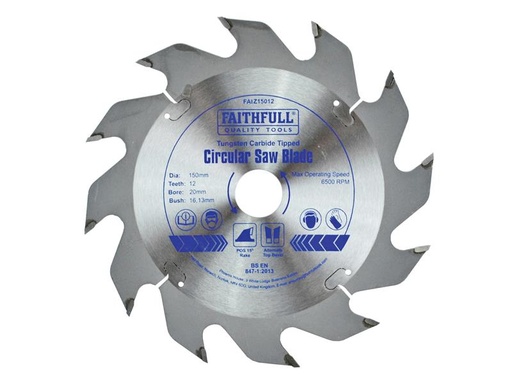 [FAIZ15012] TCT Circular Saw Blade 150 x 20mm x 12T POS