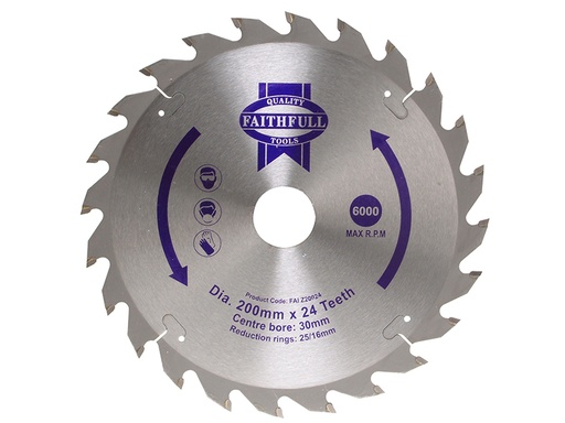 [FAIZ20024] TCT Circular Saw Blade 200 x 30mm x 24T POS