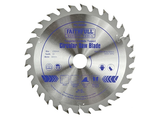 [FAIZ23030] TCT Circular Saw Blade 230 x 30mm x 30T POS