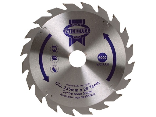 [FAIZ23520] TCT Circular Saw Blade 235 x 35mm x 20T POS